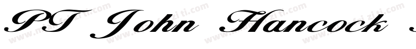 PT John Hancock Regular字体转换